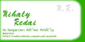 mihaly redai business card